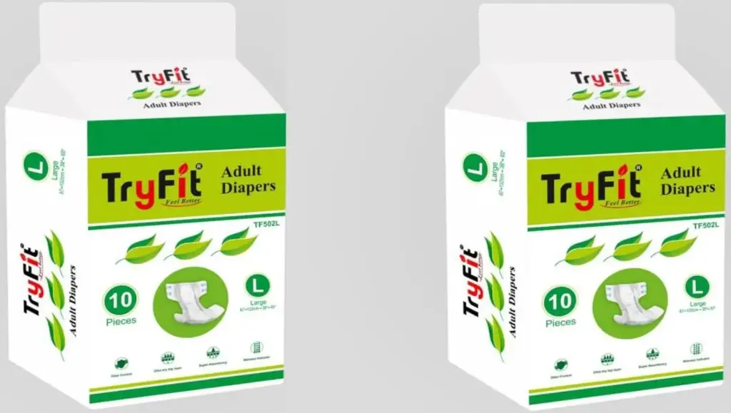 TRY FIT ADULT DIAPERS L-10
